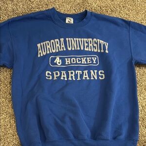 Aurora University Blue Men's Sweater